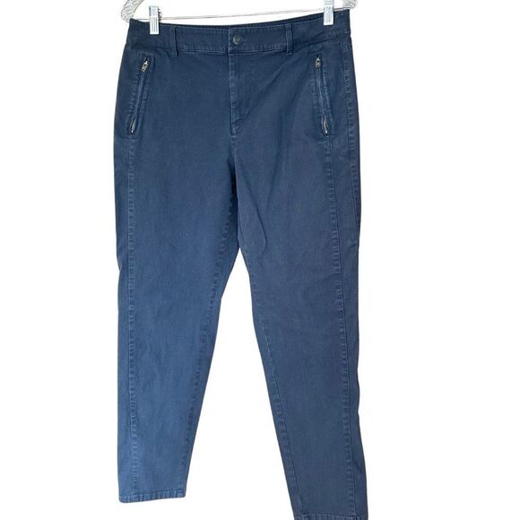 Talbots Chino Style Pants Navy Blue Size 8 - Picture 12 of 12